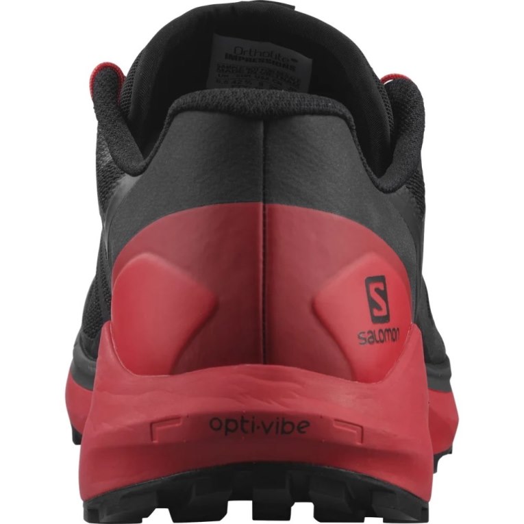 Tenis Para Trail Running Salomon Sense Ride 4 Hombre Negros Rojos | MX XRTE274